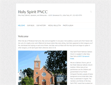 Tablet Screenshot of holyspiritpncc.org